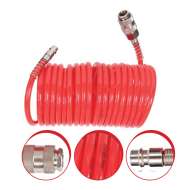 Furtun Aer Spiralat Cu Cuple Rapide 5x8mm / 10m