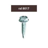 Suruburi Perforatoare Ral8017-maroniu 4.8x28mm, 250/set