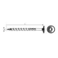Suruburi Cu Cap Torx Torbante T30 6x160mm, 100/set
