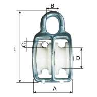 Scripete Dublu Cu Inel 6x18mm/42mm / 13mm / 80mm