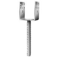 Papuc Reazem Tip "U" Cu Picior Pt. Lemn 121X100X60X4 Mm / 16X200 Mm (J-Csb-121)