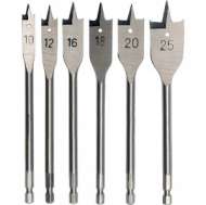 Burghiu Lemn, Plat Set 6 (10, 12, 16, 18, 20, 25 Mm)