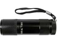 Lanternă Din Aluminiu, 9 Led, Negru