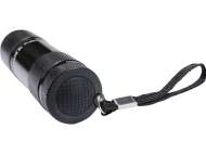 Lanternă Din Aluminiu, 9 Led, Negru