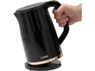 Fierbător Electric 1,7L, Controlul Temperaturii, Negru