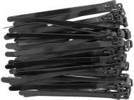 Colier Plastic Reutilizabil 7,6X150Mm 50 Buc, Negru