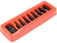 Set Biți De Impact Torx, Cu Adaptor 1/2'', 9 Piese
