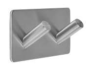 Cârlig Dublu Pentru Prosop Cu Dublu Adeziv 45X90X25Mm, Gama Steely