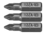Set 3 Biți 1/4'' Pz1X25Mm