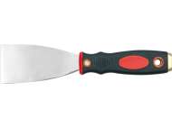 Șpaclu Din Oțel Inoxidabil, Mâner Bicolor Cu Inserție De Alamă, 4Cm