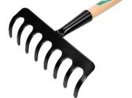 Greblă Metal, 8 Dinți, Cu Coadă