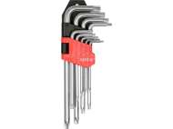 Set Chei Torx 9 Buc Cr-V, T10-T50