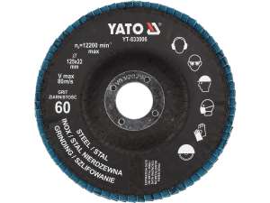 Târgă Cu Fibre Albastru P60 125Mm (10 Buc.)