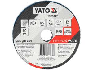 Târgă Cu Fibre Albastru P60 125Mm (10 Buc.)
