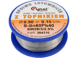 Cositor S-Sn60Pb40, 0,5Mm/100G