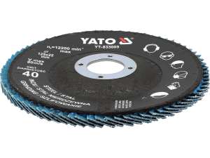 Tarcea Cu Fibre Albastru P40 125Mm (10 Buc)