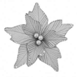 Floare Decorativa De Craciun 18x10cm Sysdh-a3025038