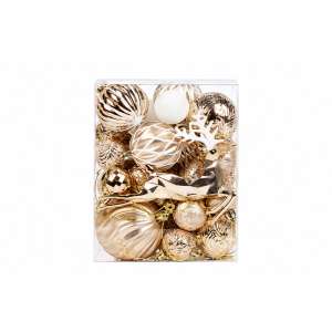 Set Ornamente De Craciun / Bej - 48p.