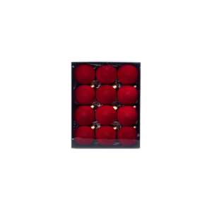 Set Ornamente Lux De Craciun / Visiniu - 12p.