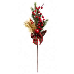 Crenguta Decorativa De Craciun - Bobite-fundita 52cm