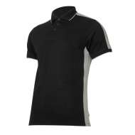 Tricou Bumbac Polo Multicolor / Negru-Gri - M