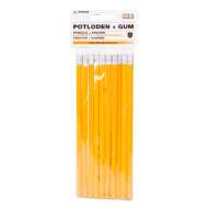 Set 10 creioane cu radiera 