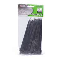 Set de 100 buc  Coliere de Plastic,  150 mm x 3,6 mm,culoare negru, Hofftech ,rezistente UV 