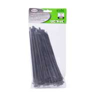 Set de 50 buc Coliere de Plastic,  200 mm x 7,6 mm culoare negru,Hofftech,rezistente UV 