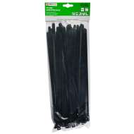 Set de 50 buc  Coliere de Plastic 300 mm x 7,6 mm culoare negru,Hofftech,rezistente UV 