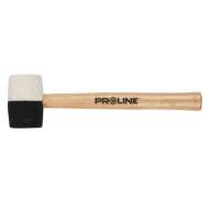 Ciocan Cauciuc Bicolor Cu Maner Lemn 72mm / 980g