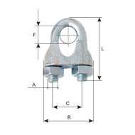 Brida Fixare Zincata 5mm / 11x19mm