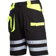 Pantalon Scurt Cu Reflectorizant Negru-verde - S