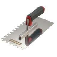 Gletiera Inox Dintata Cu Maner Gumat 270x130/4mm
