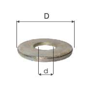 Saibe Zincate Late Subtiri M12 (13.0/36.6mm), 60/set