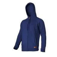 Jacheta Hanorac Cu Gluga Si Fermoar / Albastru - 3xl