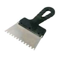 Spatula Inox Dintata Cu Maner Plastic 150/8mm
