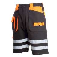 Pantalon Scurt Cu Reflectorizant Negru-portocaliu - Xl