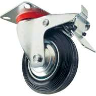 Roata Furca Pivotanta, Frana - 125 X 34 Mm