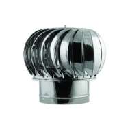 Capac Terminal Rotativ Pentru Cos Fum, Inox 125 Mm
