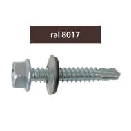 Suruburi Perforatoare Ral8017-maroniu 4.8x35mm, 250/set