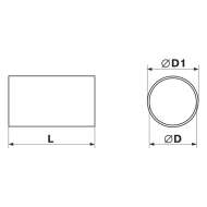 Tub Pvc 100 Mm, L=  500 Mm