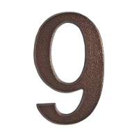 Semn Cifra Cu Surub Fixare - 100mm / Bronz / 8