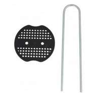 Cuie Tip U 15 Cm Cu Rozeta 6 Cm, Pt Fixare Folii - Set 20