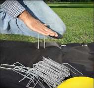 Cuie Tip U 15 Cm Cu Rozeta 6 Cm, Pt Fixare Folii - Set 20