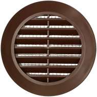 Grila Ventilatie Rotunda, Cu Plasa, Dt 150 Mm, Maro Tru18Br (Aw)