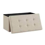 Taburet Pliabil Depozitare Dublu - 76x38x38cm / Kaki