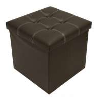 Taburet Pliabil Depozitare Modern - 38x38x38cm / Brun