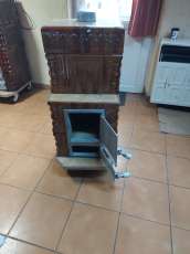 Soba teracota turn 4 randuri cu plita stut cu evacuare 120 mm