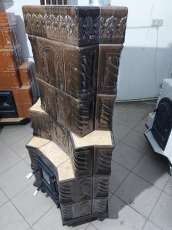 Soba colt ( steluta) 5 randuri plus garnitura , culoare gri-verde 