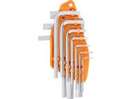 Set 10 Chei Hexagonale, 1,5mm, Cr - V